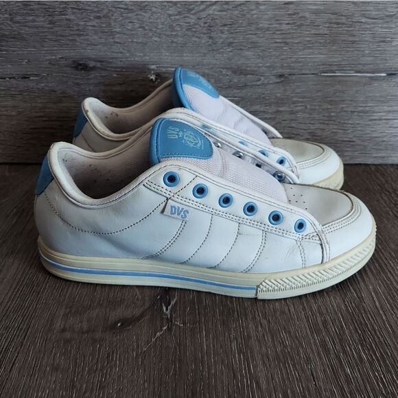 DVS Blue & White Skate Shoes Size 8 - Picture 1 of 11